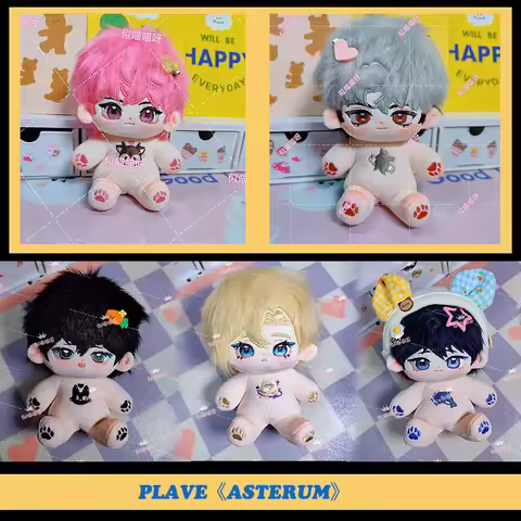 PLAVE: YEJUN NOAH BAMBY EUNHO HAMIN Handsome Boy 20cm Stuffed Dress Up Plush Toys Cotton Dolls Adult