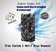 [PromoRamadan Buy 2 get 1] Garskin Vapor Sigelei Fuchai 213 motif dod