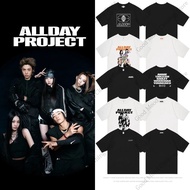 ALLDAY PROJECT T-Shirt ADP FAMOUS Print Cotton Short Sleeves Kpop Fashion Loose Fit Fan Club Shirt H