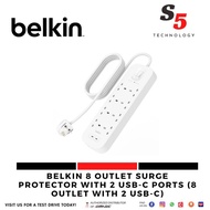 Belkin 8 Outlet Surge Protector with 2 USB-C Ports (8 Outlet with 2 USB-C)