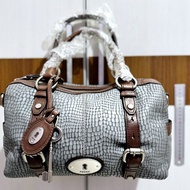 FOSSIL MADDOX SNAKE SKIN BAG