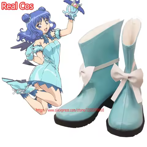 RealCos Tokyo Mew Mew Aizawa Minto Cosplay Shoes Boots Halloween Cosplay Costume Accessory Version 2