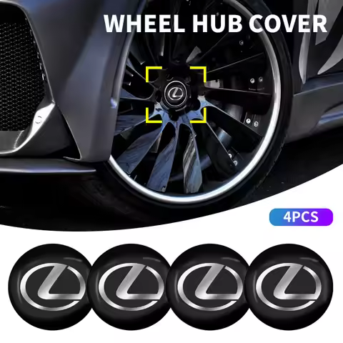 Car Sticker 4pcs Car Wheel Center Covers Badge Sticker Stickers For Lexus F SPORT IS250 IS200 CT200h