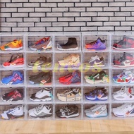Hard Case【Side View】Large Acrylic Magnetic Stackable Transparent Shoe Box Sneakers Box Kotak Kasut B
