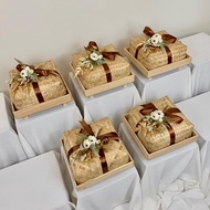 FAHARA | hidden hantaran mengkuang - gubahan ikat artificial flower (chat seller request warna)