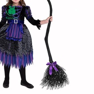 [Kesoto] Witch Broom, Halloween Decor, Witch Costume Witches, Broomstick Cosplay ,Broom Prop for Mas