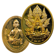 พระพุทธชินราช พระนเรศวรอุ้มไก่  เหรียนทองทิพย์ รุ่นครบรอบ432ปี ปลุกเสกในวิหารพระพุทธชินราช