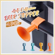 Silicone Door Stopper Suction  Silencer Crash Pad (1 PCS) Anti-Collision Doorknob Door Handle Wall P