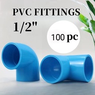 100pcs 1/2" Pvc Fittings /Pvc Blue Elbow/20mm Pvc Fittings And Connectors
