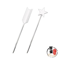 Shaped Fruit Fork Dessert Bartending Decoration Star Flying Label Burger Skewer