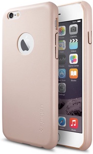 Spigen iPhone 6 (4.7") Case Leather Fit Soft Pink