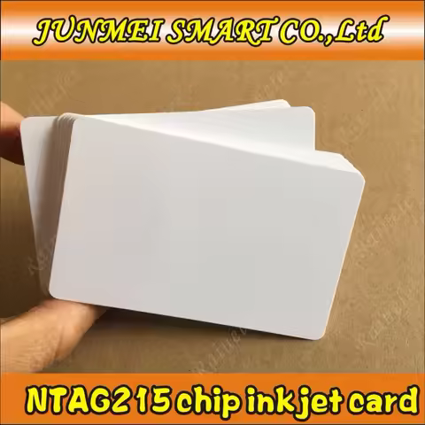 Free Shipping 100pcs 13.56Mhz Inkjet Printable PVC IC card nfc 215 card Tagmo for Espon printer, Can