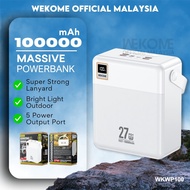 WEKOME Big Portable Fast Charging Power Bank With Large 100000mah Capacity Camping Powerbank WKWP100
