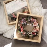 3D Square Wooden Frame 30x30 Shatterproof Acrylic Glass
