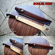 golok sembelih baja bohler N695 termurah sarung kulit asli premium