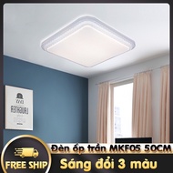 3-color changing square led ceiling light to decorate living room, bedroom, office 9003