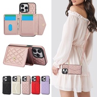 Apple 16E Card Protective Case for iPhone17 PRO french style Phone Case 15 Crossbody Leather Case