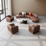 VIP Club Reception Negotiation Sales Station Club Sofa Arc Lobby Arc Lobby Hotel Combination Sofa E2