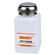 Jakemy ขวดแอลกอฮอล์120/180มล. พร้อมฝาสแตนเลสขวดแบบคงที่สำหรับมือถือสะอาดเหล็กป้องกันโทรศัพท์