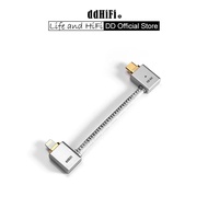 DD ddHiFi MFi09L Lightning to USB-C L-Shaped OTG Audio Cable for DAC & AMP