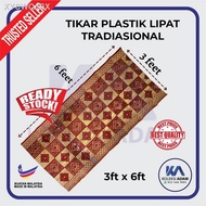 【New stock】✗Tikar Plastik Lipat Tradisional - Saiz : 3ft x 6ft / Tikar Mengkuang /Picnic Mat / StrawMat / Tikar Plastik