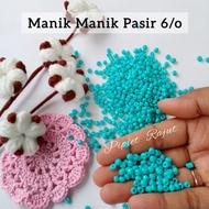 (10 gr) Mote Pasir 6/0 4 mm || Monte Manik Gelang Kalung Cincin DIY