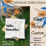 Ziplock mica packaging size