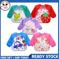 Baby Waterproof Long Sleeve BLW Cover All Baby Bibs Infant Bibs