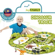 DIY Dinosaur Railway Track variable assembly dinosaur assembly electric children's Thomas track toy 