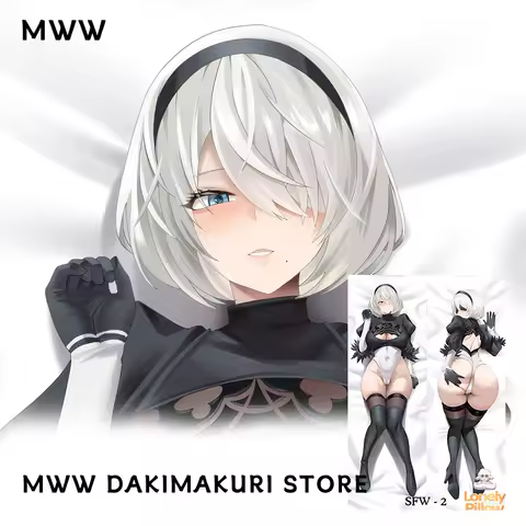 Nier Automata 2B Dakimakura Futa Hugging Body Pillow Case Anime Pillow 2way Cushion Cover