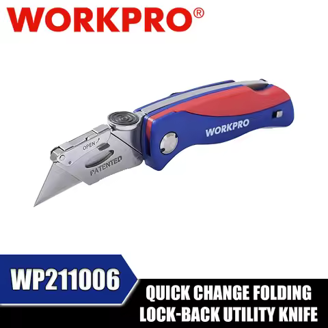 WORKPRO WP211006 Quick Change Folding Lock-Back Utility Knife Hand Tools Outdoor Tools