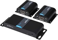 gofanco 130ft 1080p 1x2 2 Port HDMI Extender Splitter Over CAT5e/CAT6/CAT7 ethernet Cable with IR Re