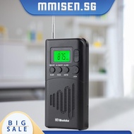 [mmisen.sg] AM FM Stereo LED Display AM FM Radio LCD Digital Small Radio for Walking Camping