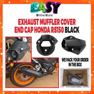 RS150 MUFFLER EXHAUST COVER  BLACK muffler cap Rs150 CARBON BLACK E5 ESPADA EXHAUST RS150 VF3I END C