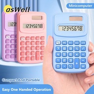 ASWELL Scientific Calculator, 8-Digit Silent Mini Pocket Calculator, Portable Large LCD Display 8-Di