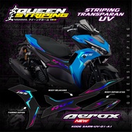 Striping Sticker AEROX ALL NEW 155 - Philippines Vibes Transparent UV Striping Accessories COOL RAIN