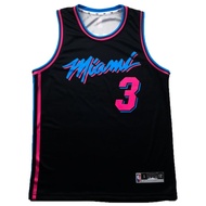 Dwyane Wade 3 Basketball Jersey Black Vice T-shirt Tops Tshirt Costume Clothes