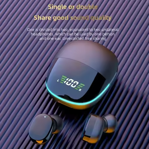 NEW TWS G9S Fone Bluetooth Headphones with Mic LED Display Earbuds Wireless Bluetooth Headset Noise 