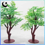 [FIREFLY1] Vivid 9cm Green Tree Model Railway Park HO SCALE Layout Scenery Dollhouse Decor  OOO