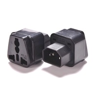 C14 CPU UPS ELECTRICAL PLUG to UNIVERSAL PLUG HOLE SOCKET ADAPTER