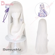 Anime Re Zero Kara Hajimeru Isekai Seikatsu Emilia Cosplay Costumes Women Dress With Headdress For H