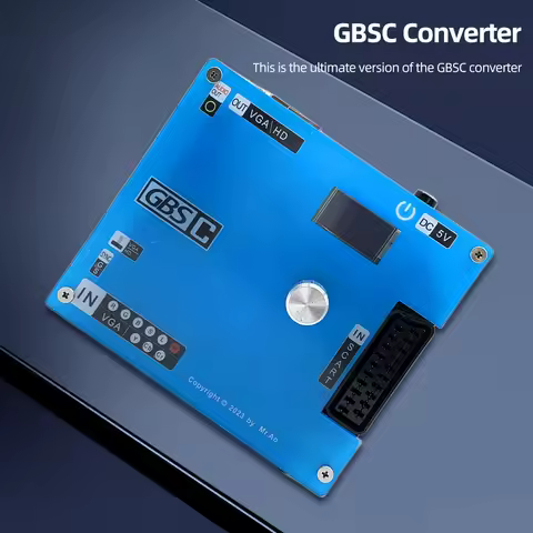 GBS Control Video Converter LCD Screen HD Video Converter Adapter Arcade Game RGBS RCA/VGA To VGA/RC