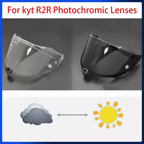 Motorcycle Helmets Visors Photochromic Lenses Helmet Shield Lens for KYT R2R