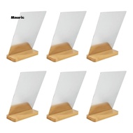 6 Pack Sublimation Photo Frames Blanks 5 X 7 Inch Heat Transfer Metal Picture Frames with Wood Base 