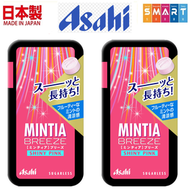 朝日 - (2盒)MINTIA BREEZE 無糖長效清涼繽紛雜果味薄荷糖(閃亮粉紅) - 30粒(平行進口貨品)
