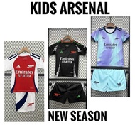 KIDS ARSENAL Jersi Budak Arsenal Home Away Third Kit Baju Bola Jersi Budak Kanak Kanak