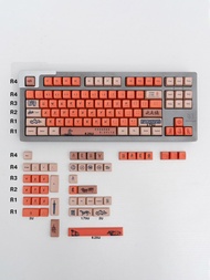 【Worth-Buy】 Terracotta Warriors And Horses Orange Keycaps For Mechanical Keyboard Mda Height 134 Keys Pbt Dye Sub Gk61 Anne Pro 2 Game Pc