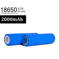18650 3.7V 2000mAh Rechargeable Li-ion Lithium Battery Button Top And Flat Top (BT 18650-TOP)