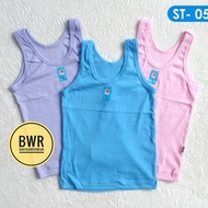 CODE K27R 3pc Singlet Agree ST5 Color Children's Undershirt Kutung St 5 Bwr