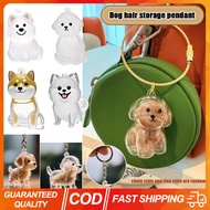 (COD) Pet Hair Storage Box Clear Capsule Toys Kawaii Transparent My Pet Cat Dog Fur Hair Container P
